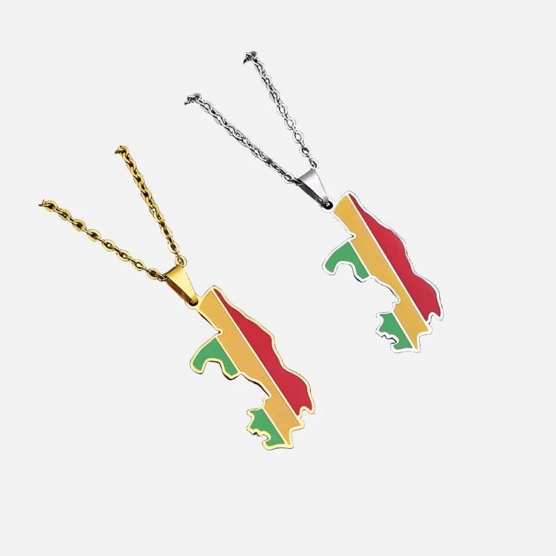 Africa Country/Flag Necklaces - Jewelled Me