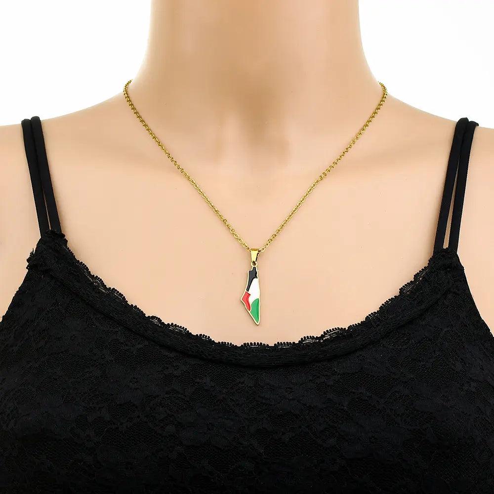 Middle Eastern Country/Flag Necklaces - Jewelled Me