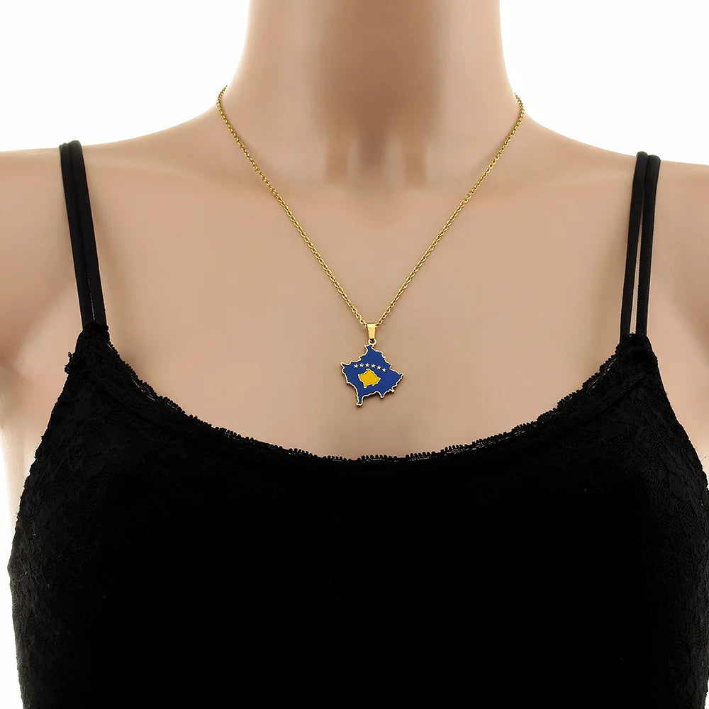 European Country/Flag Necklaces - Jewelled Me