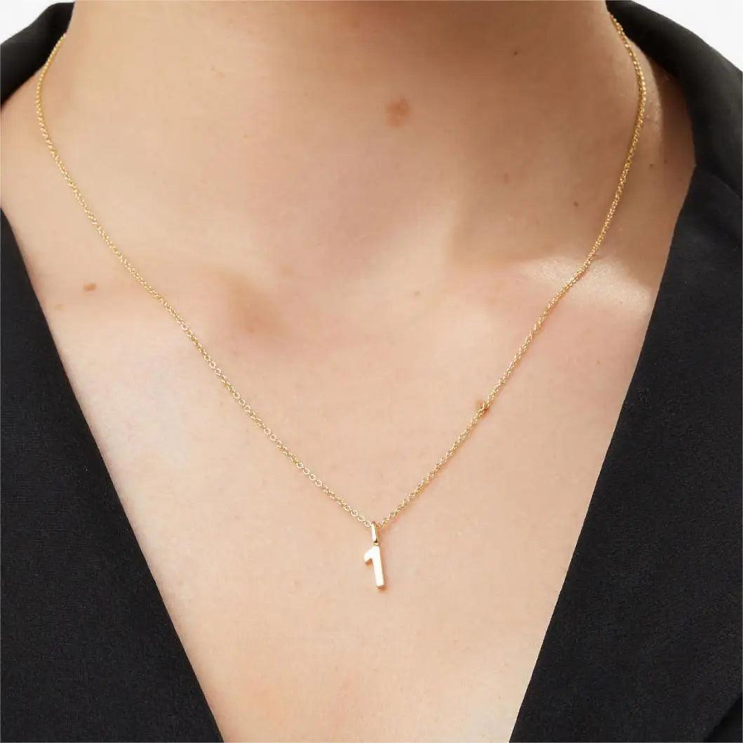 Dainty Number Necklace - Jewelled Me