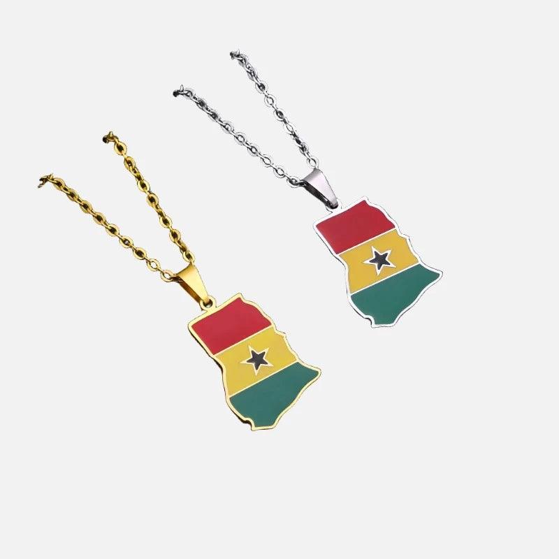 Africa Country/Flag Necklaces - Jewelled Me