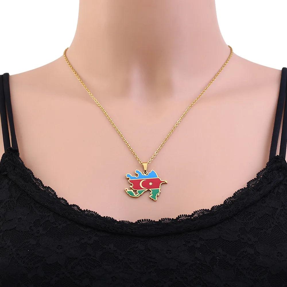 Asian & Oceanian Country/Flag Necklaces - Jewelled Me