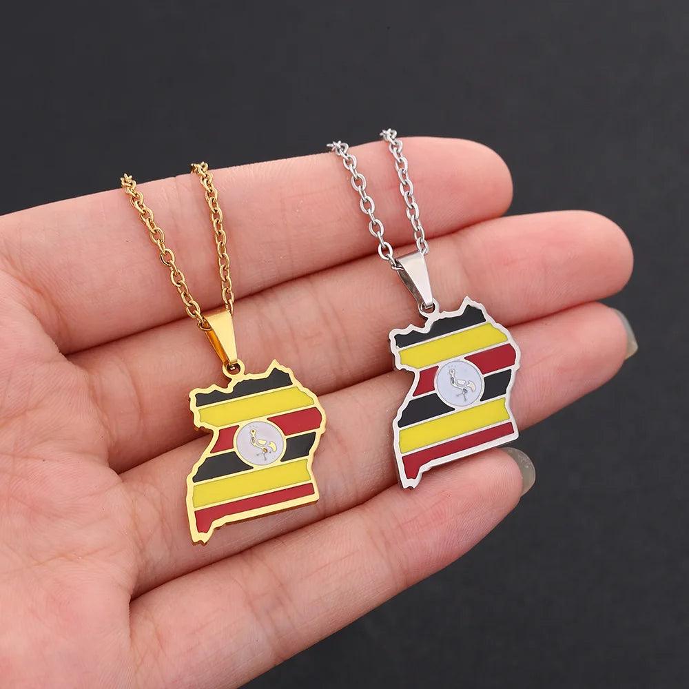 Africa Country/Flag Necklaces - Jewelled Me