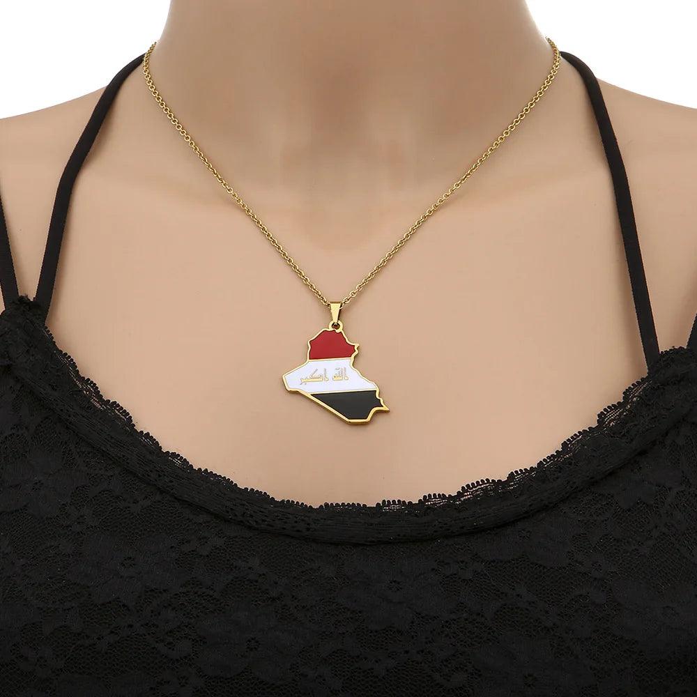 Middle Eastern Country/Flag Necklaces - Jewelled Me