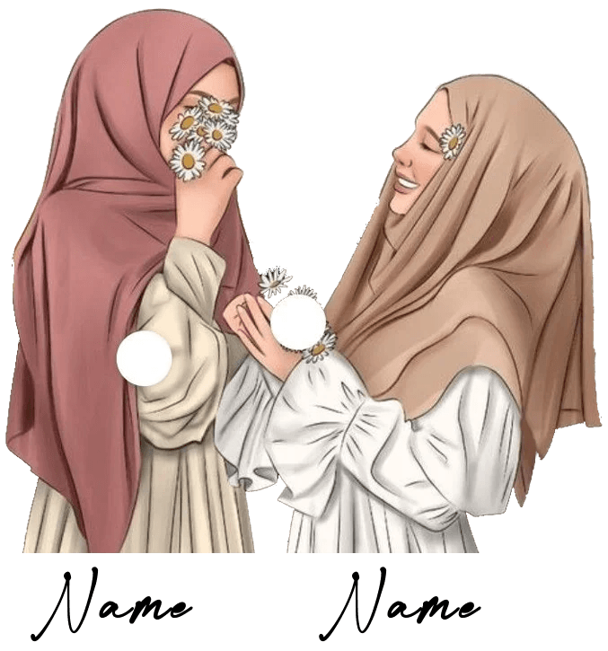 Custom Hijab Girls Jewellery Travel Case (Double Name) - Jewelled Me