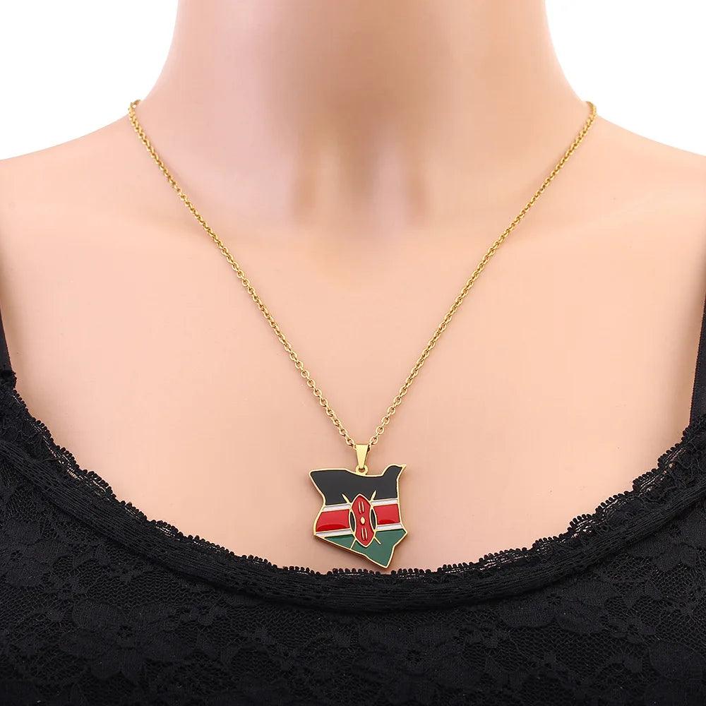 Africa Country/Flag Necklaces - Jewelled Me