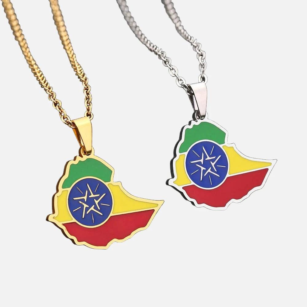 Africa Country/Flag Necklaces - Jewelled Me