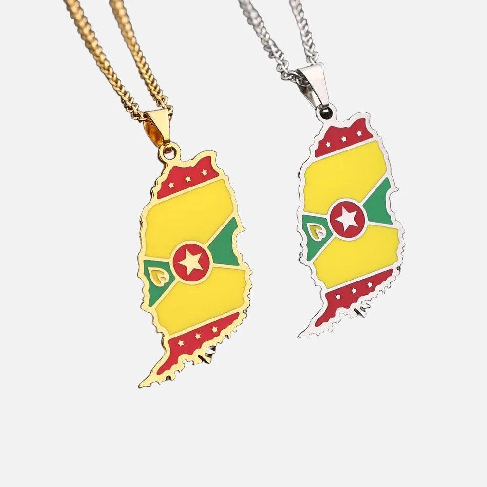 The Americas & Caribbean Country/Flag Necklaces (BACKUP) - Jewelled Me