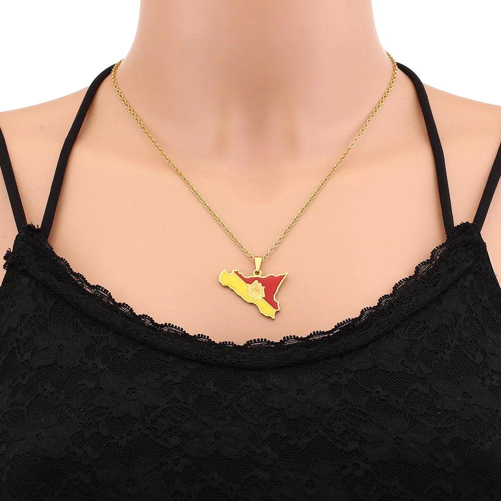 European Country/Flag Necklaces - Jewelled Me