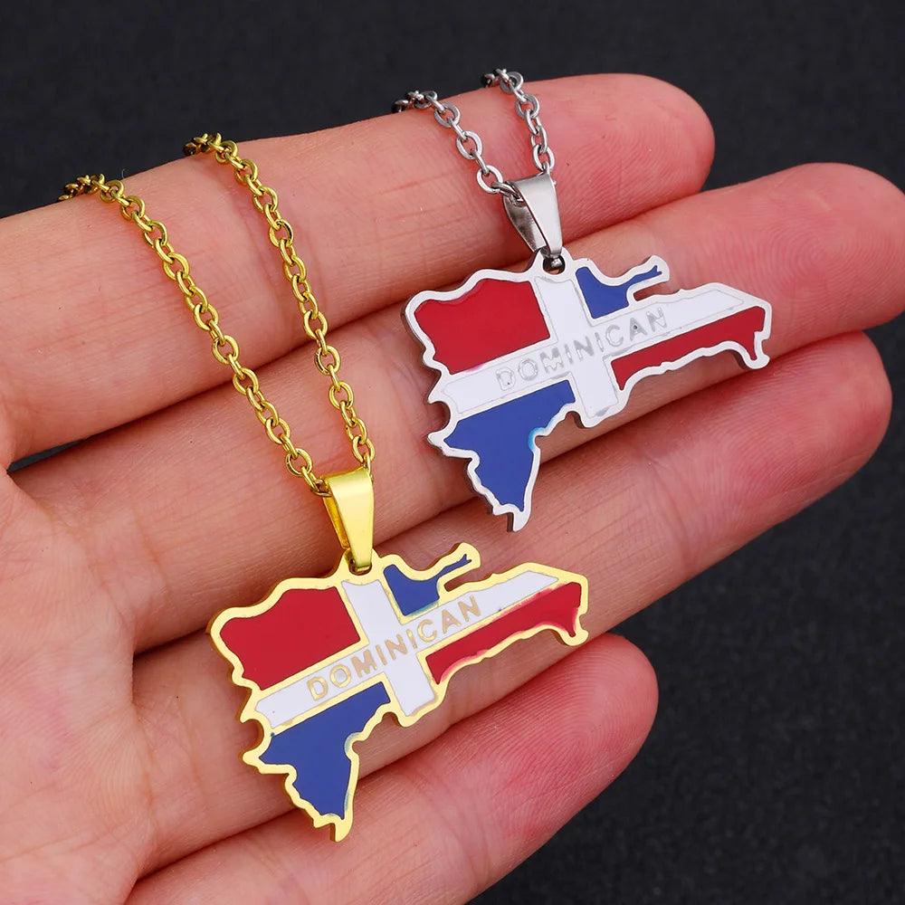 The Americas & Caribbean Country/Flag Necklaces (BACKUP) - Jewelled Me
