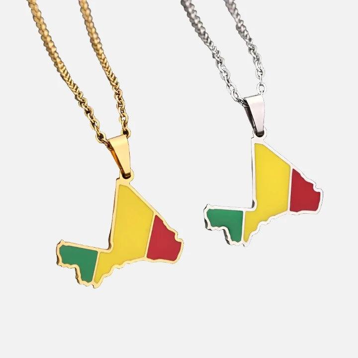 Africa Country/Flag Necklaces - Jewelled Me