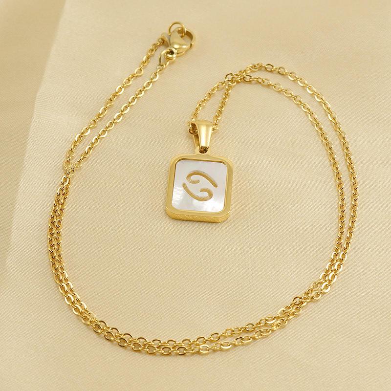 Zodiac Hollowed Shell Necklace - Jewelled Me