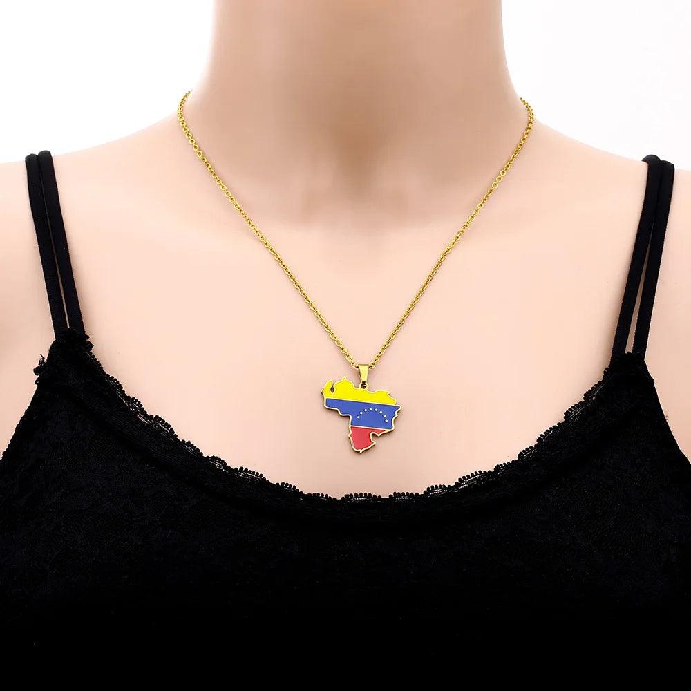The Americas & Caribbean Country/Flag Necklaces (BACKUP) - Jewelled Me