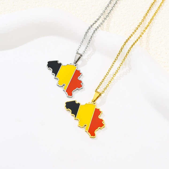 European Country/Flag Necklaces - Jewelled Me