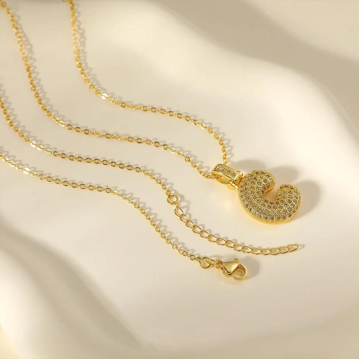 ICED Big Bubble Initial Necklace - Jewelled Me