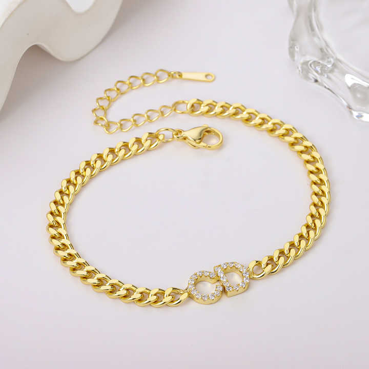 ICED Custom Name Cuban Chain Bracelet - Jewelled Me