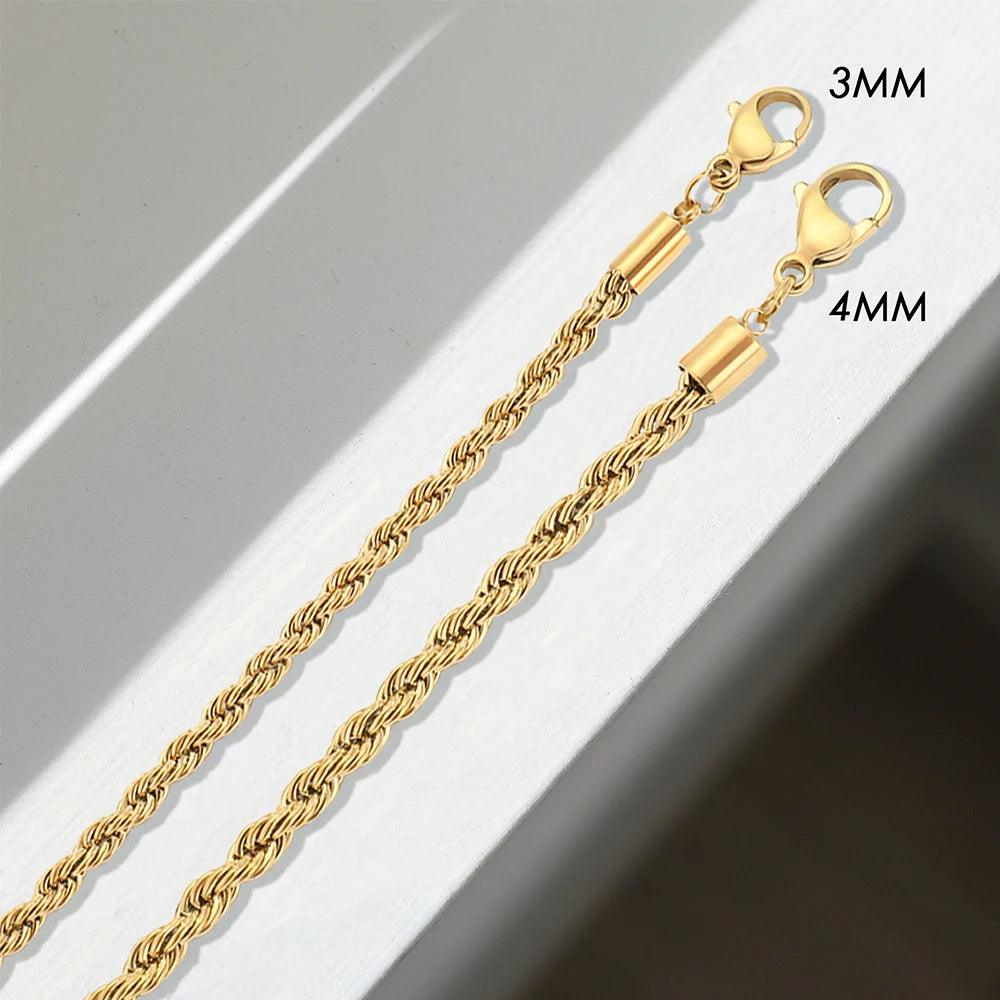 Ornate Rope Chain Necklace (14k Gold-Plated) - Jewelled Me