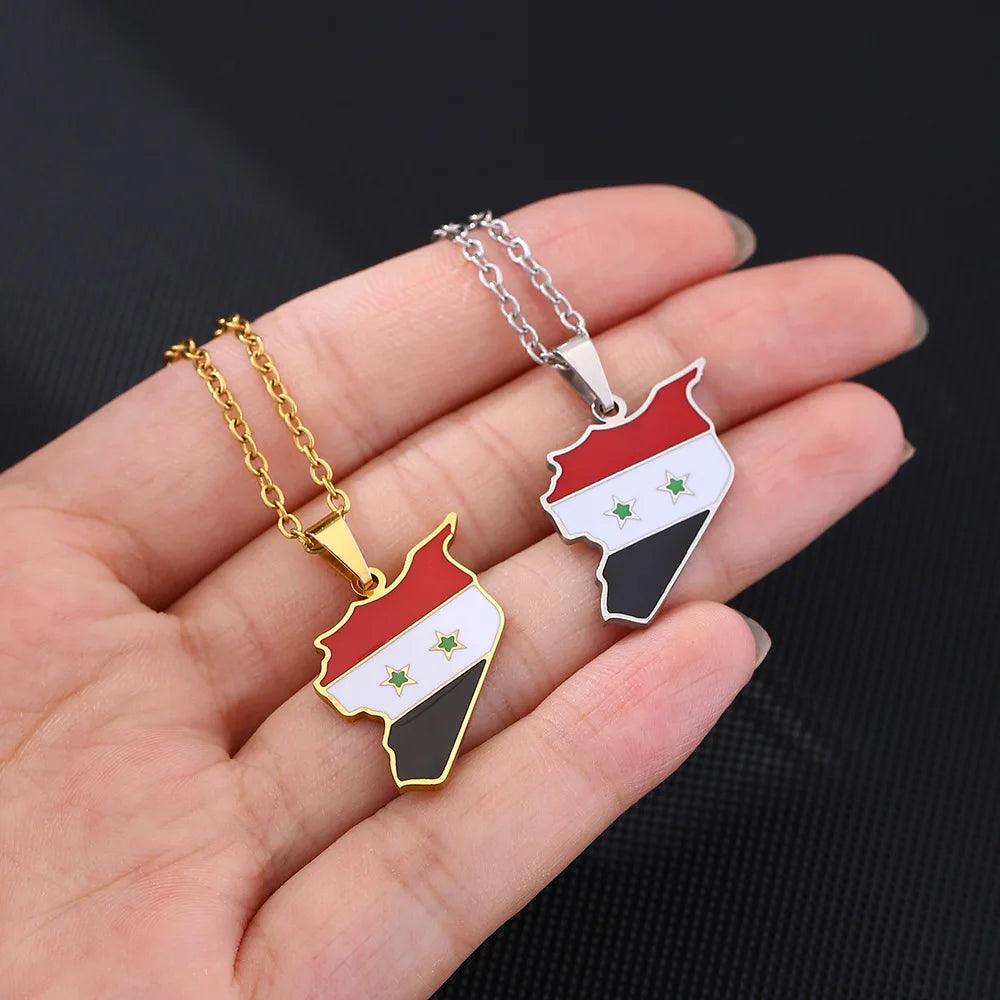 Middle Eastern Country/Flag Necklaces - Jewelled Me