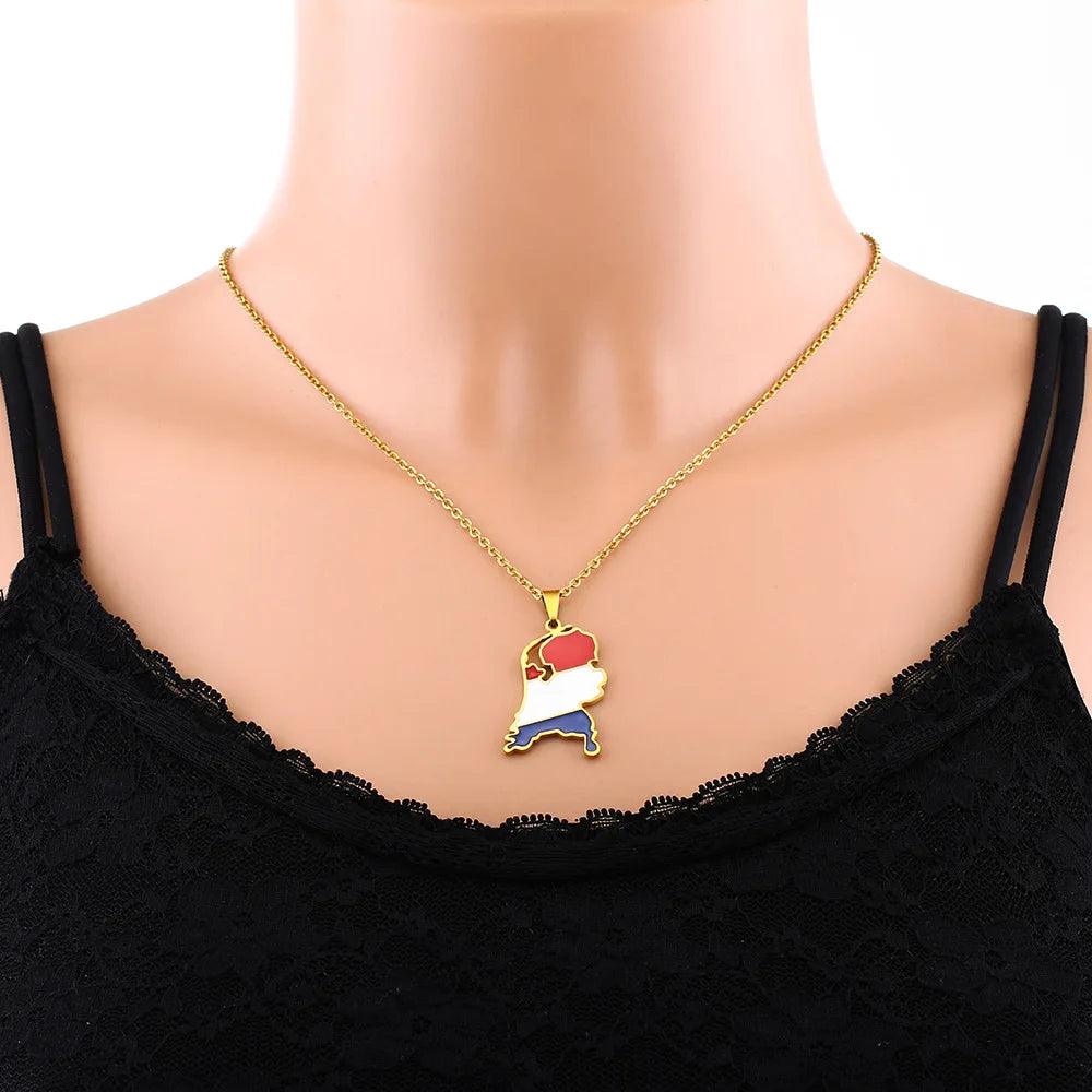 European Country/Flag Necklaces - Jewelled Me