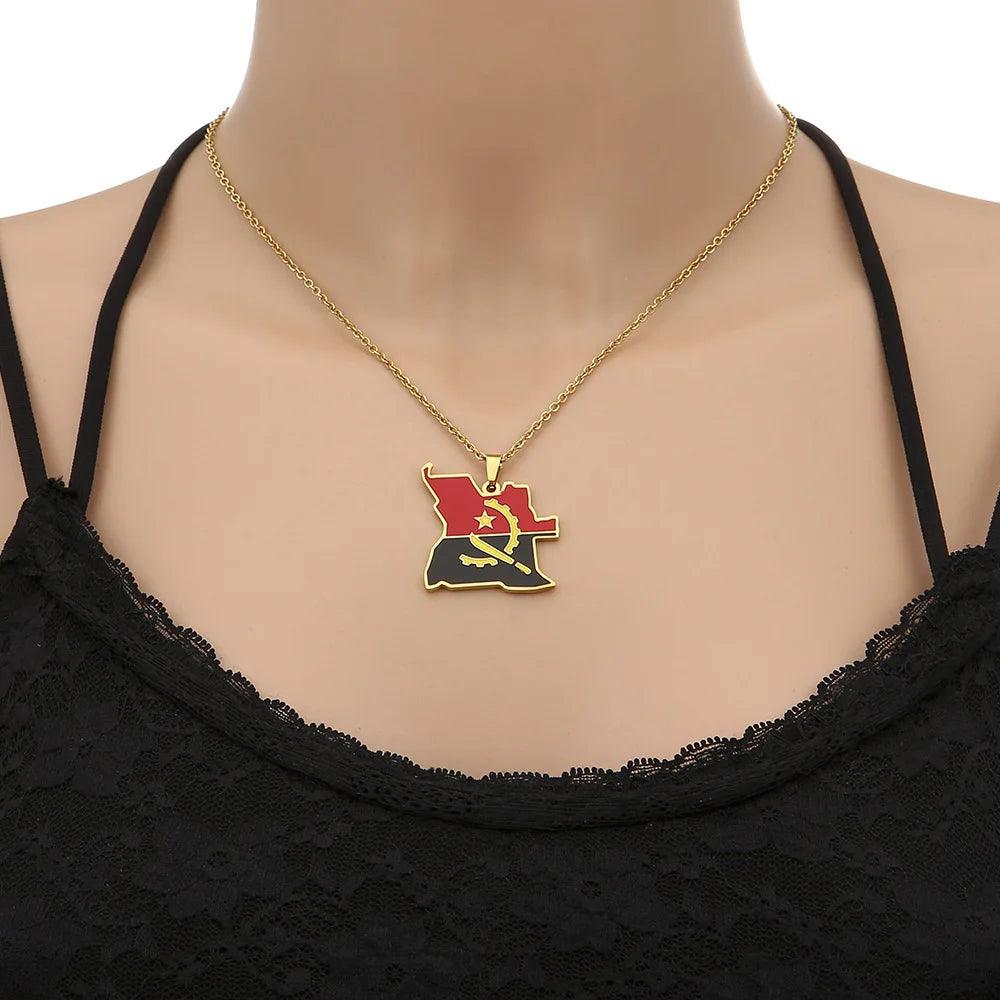 Africa Country/Flag Necklaces - Jewelled Me