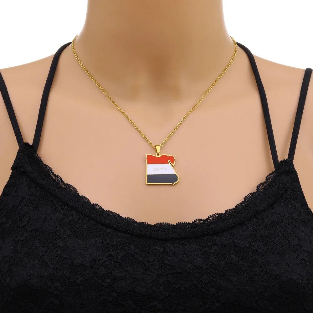 Middle Eastern Country/Flag Necklaces - Jewelled Me