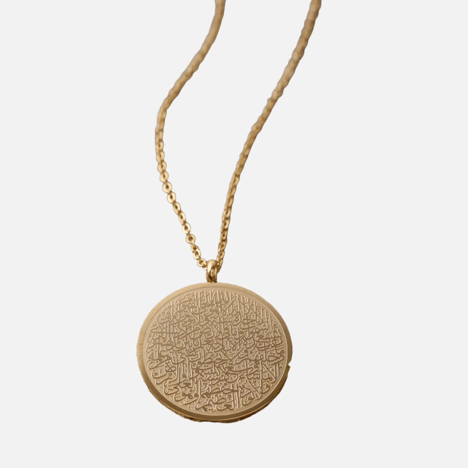 Ayatul Kursi Round Pendant - Jewelled Me