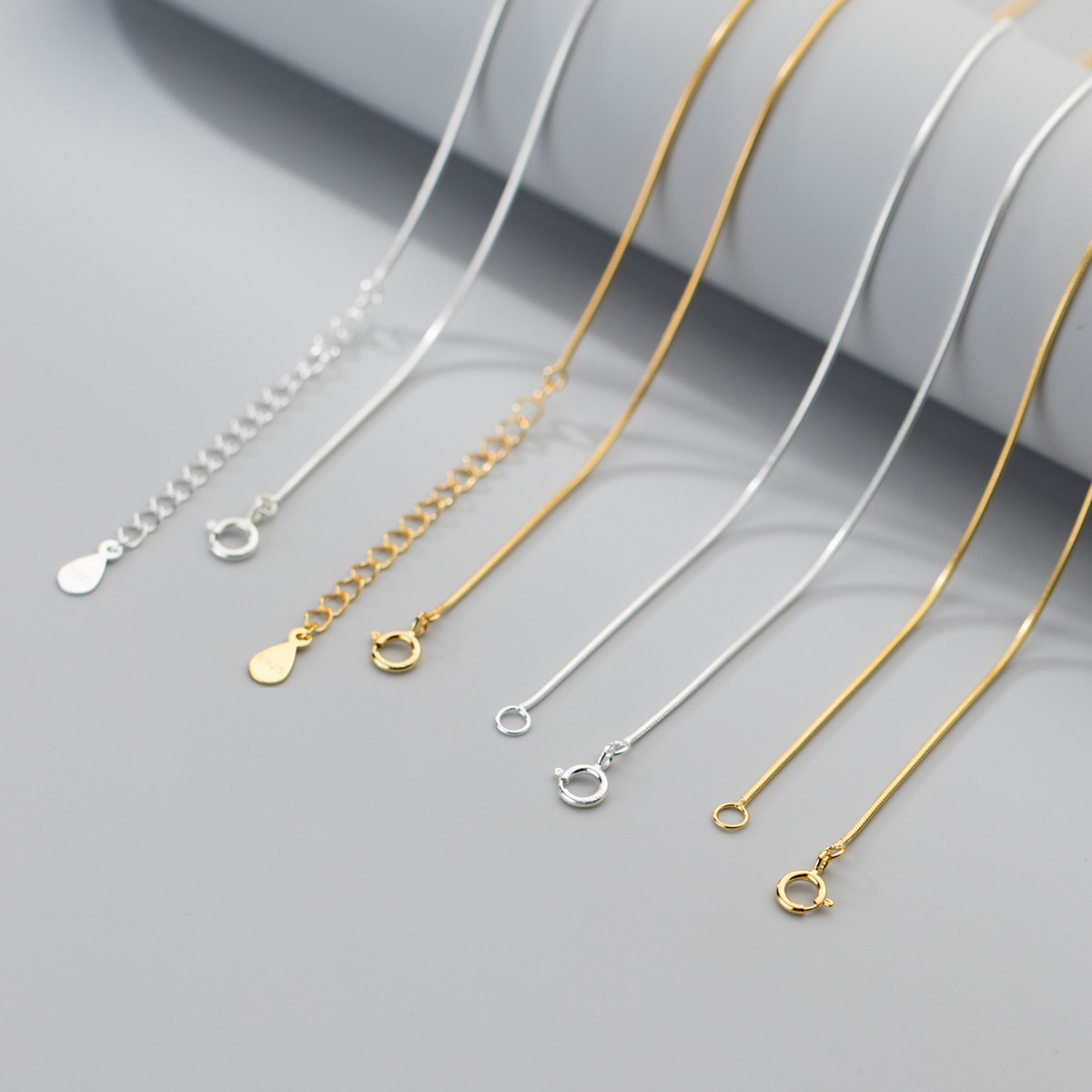 Vermeil Venice Snake Bone Necklace - Jewelled Me