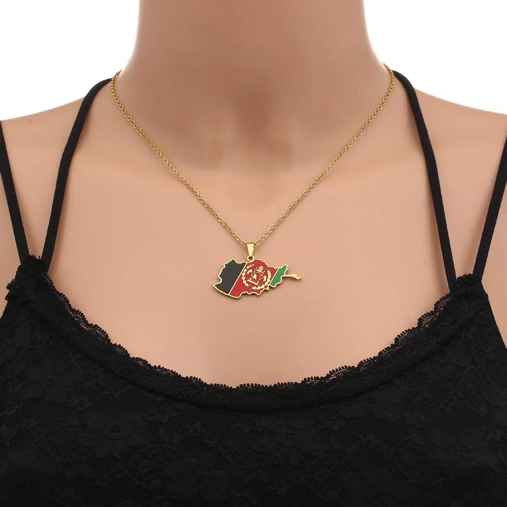 Middle Eastern Country/Flag Necklaces - Jewelled Me