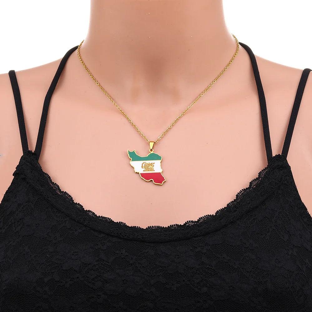 Middle Eastern Country/Flag Necklaces - Jewelled Me