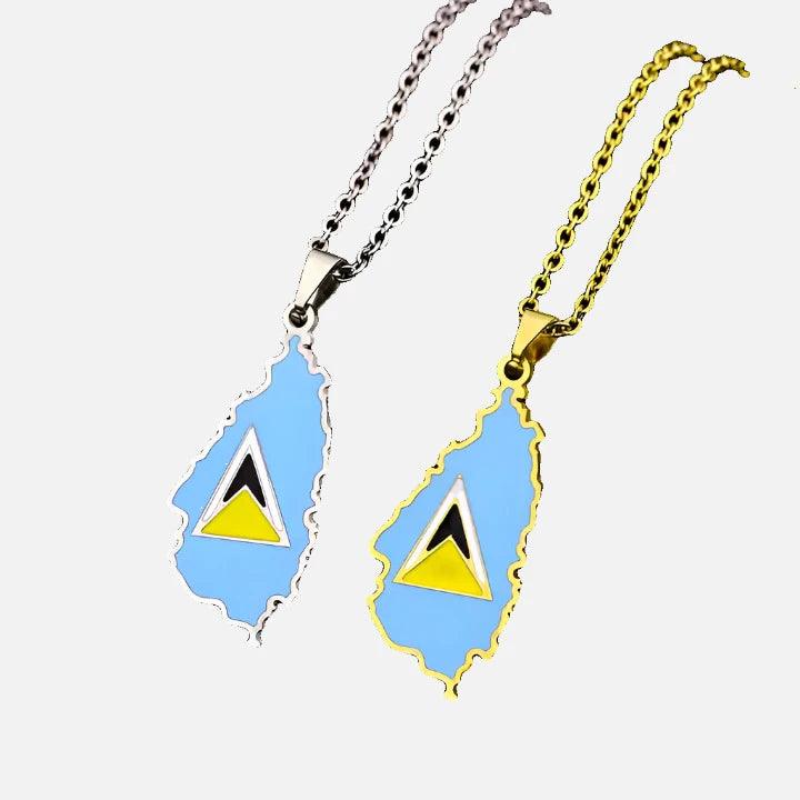 The Americas & Caribbean Country/Flag Necklaces (BACKUP) - Jewelled Me