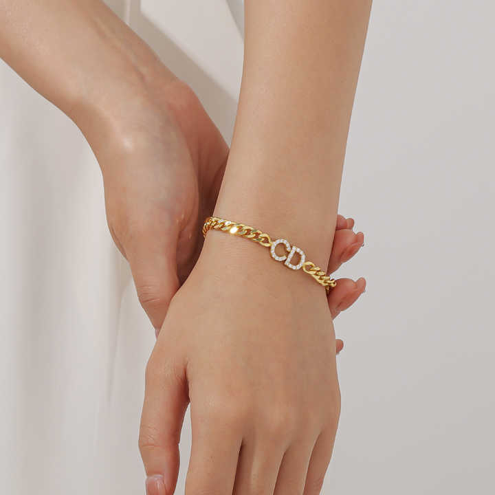 ICED Custom Name Cuban Chain Bracelet - Jewelled Me