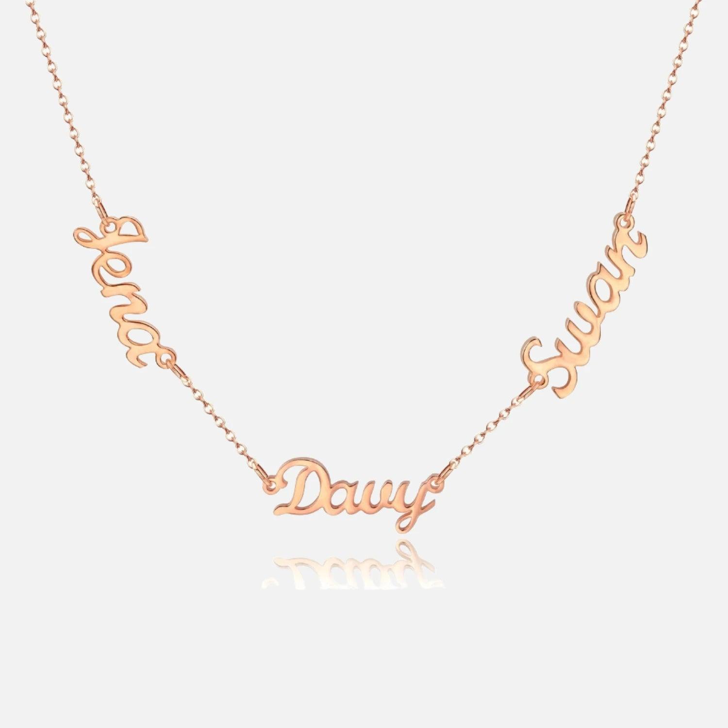 Multiple Name Miami Necklace - Jewelled Me