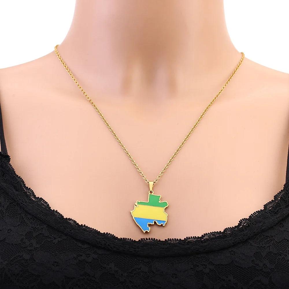 Africa Country/Flag Necklaces - Jewelled Me