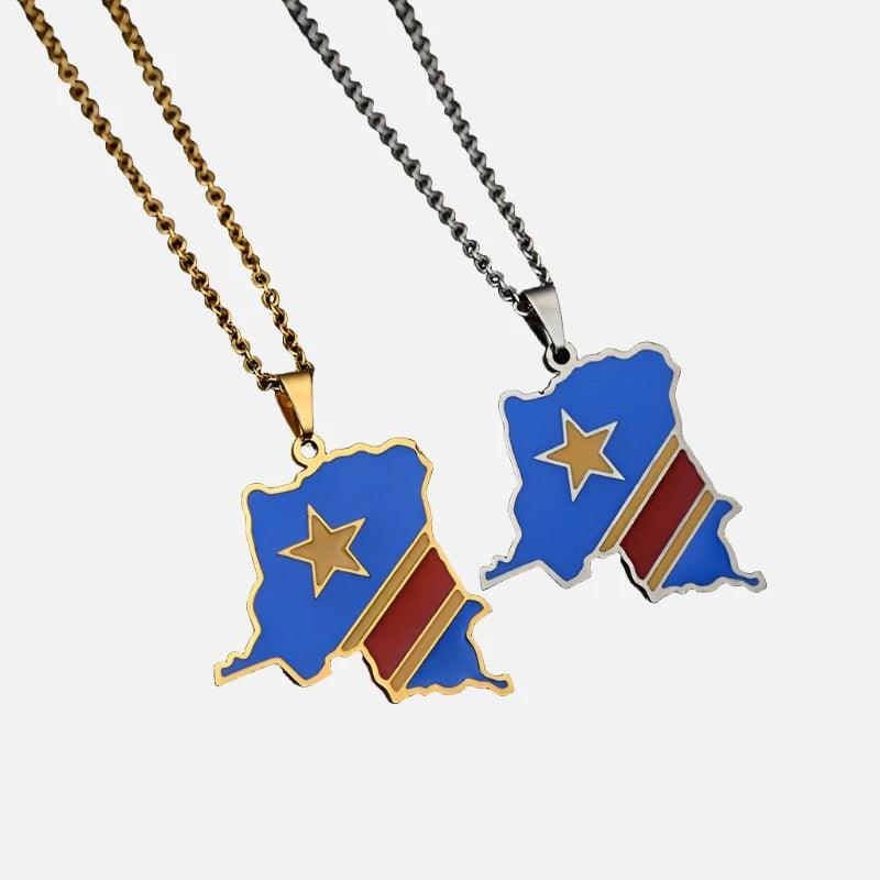 Africa Country/Flag Necklaces - Jewelled Me