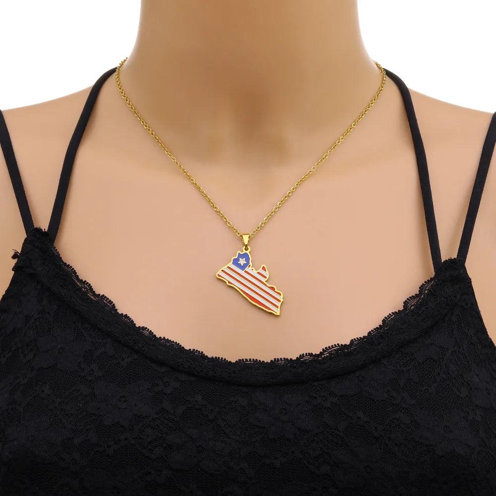 Africa Country/Flag Necklaces - Jewelled Me