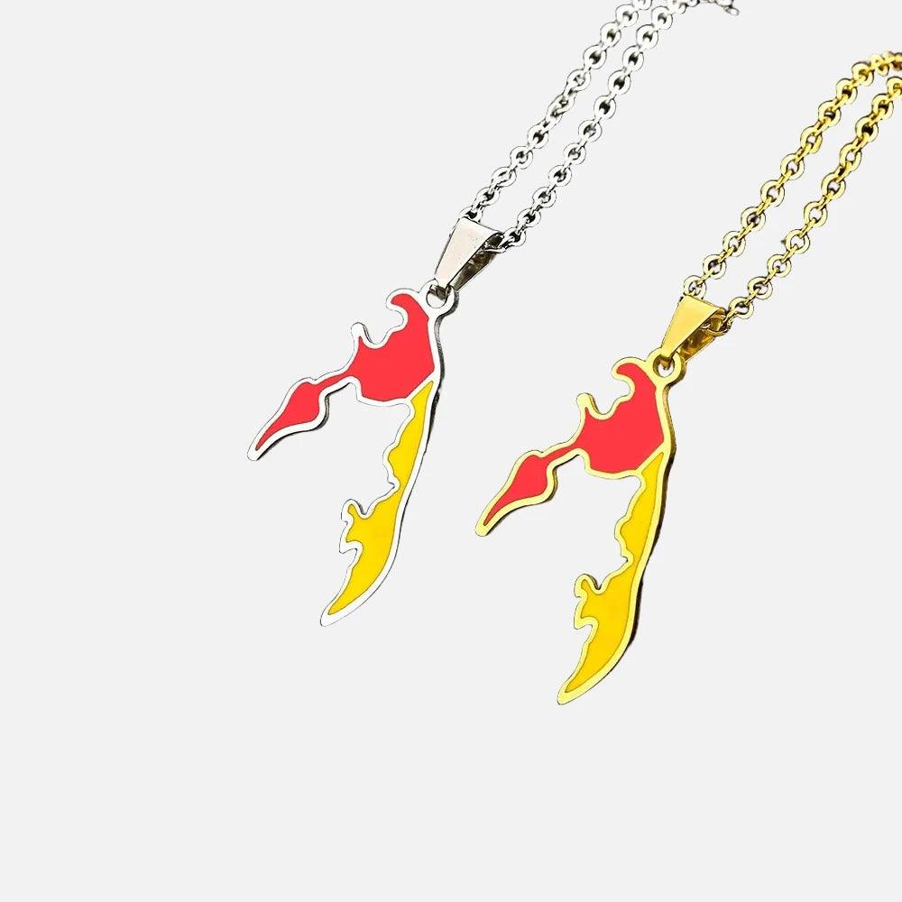 Asian & Oceanian Country/Flag Necklaces - Jewelled Me