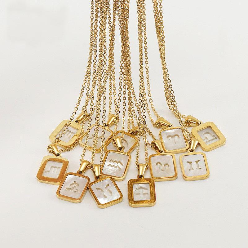Zodiac Hollowed Shell Necklace - Jewelled Me