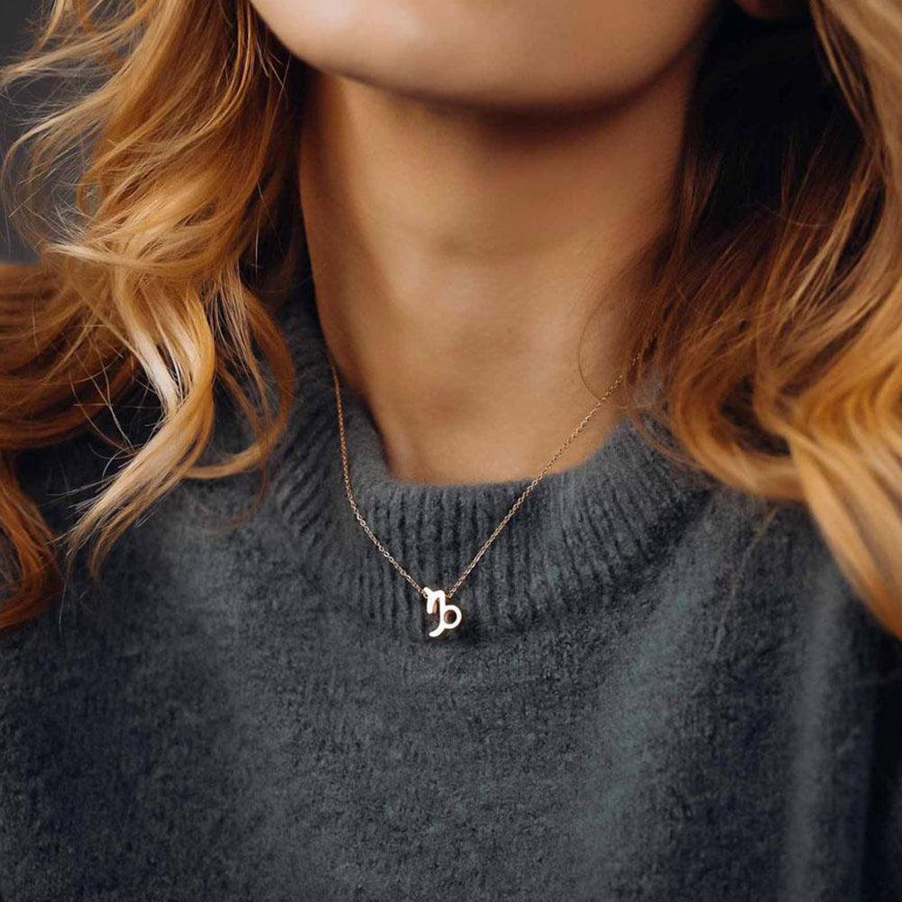 Dainty Zodiac Sign Necklace (14k-Gold Plated) - Jewelled Me