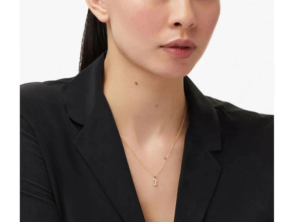 Dainty Number Necklace - Jewelled Me