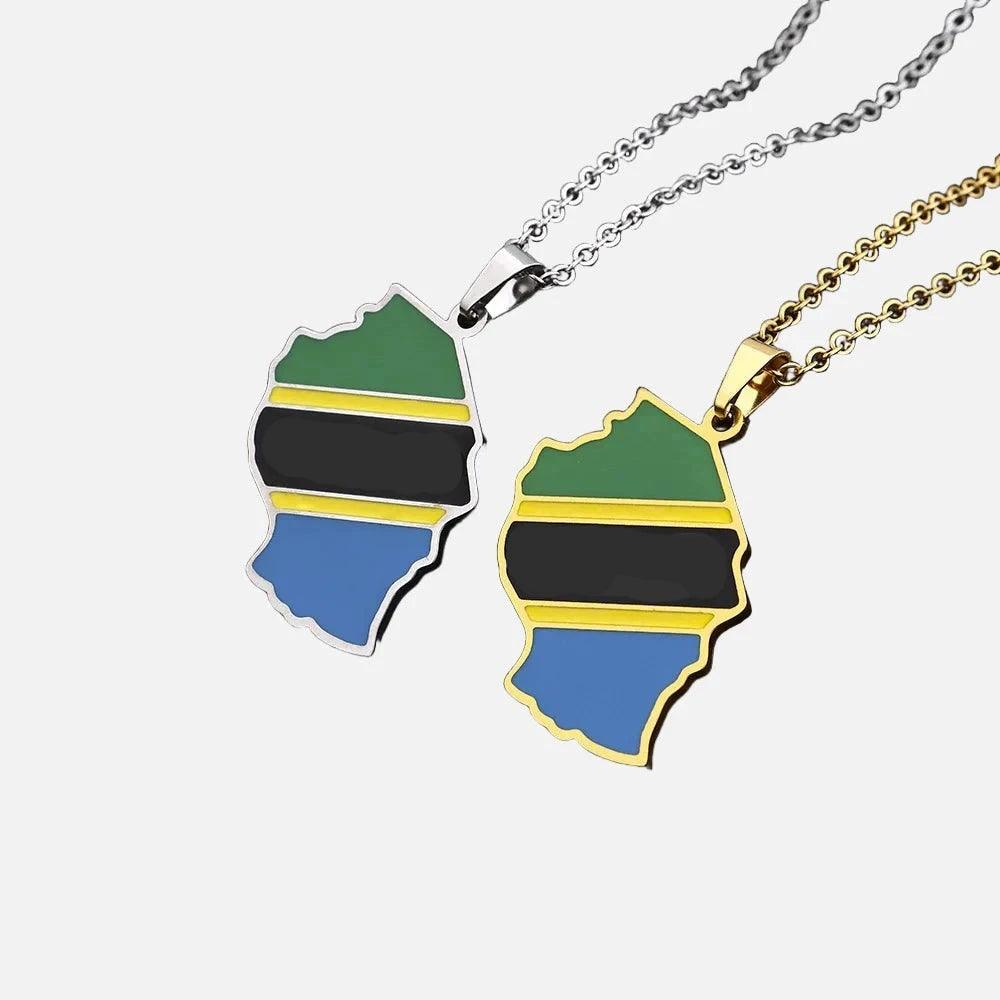Africa Country/Flag Necklaces - Jewelled Me