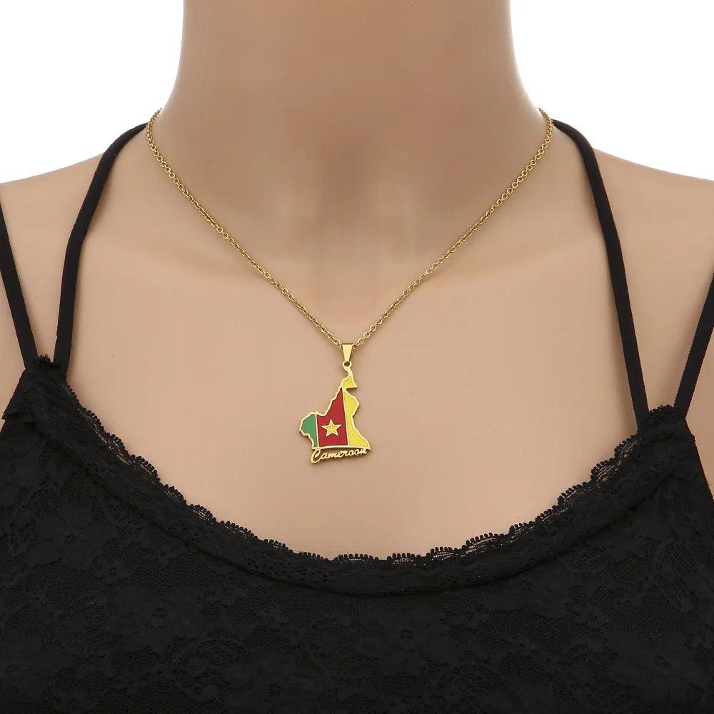 Africa Country/Flag Necklaces - Jewelled Me