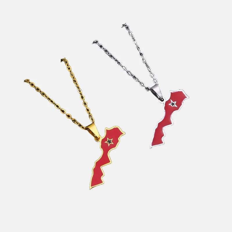 Middle Eastern Country/Flag Necklaces - Jewelled Me