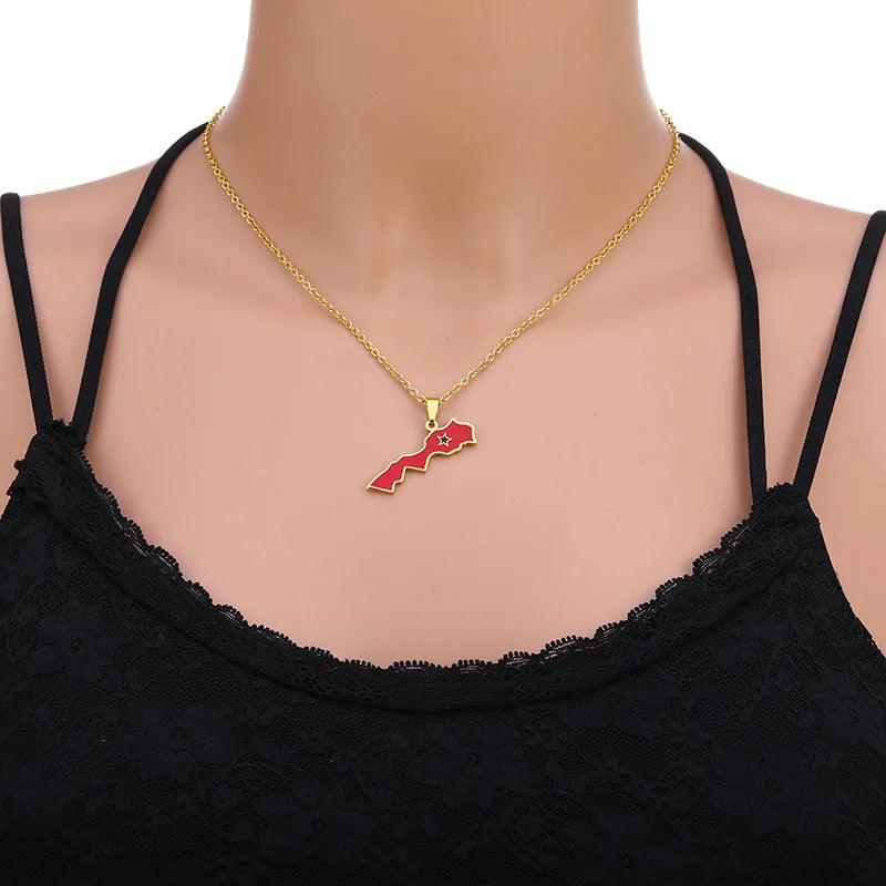 Middle Eastern Country/Flag Necklaces - Jewelled Me