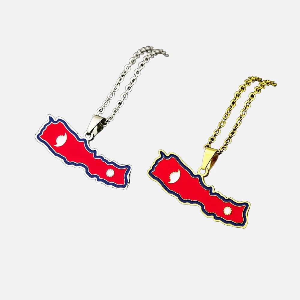 Asian & Oceanian Country/Flag Necklaces - Jewelled Me