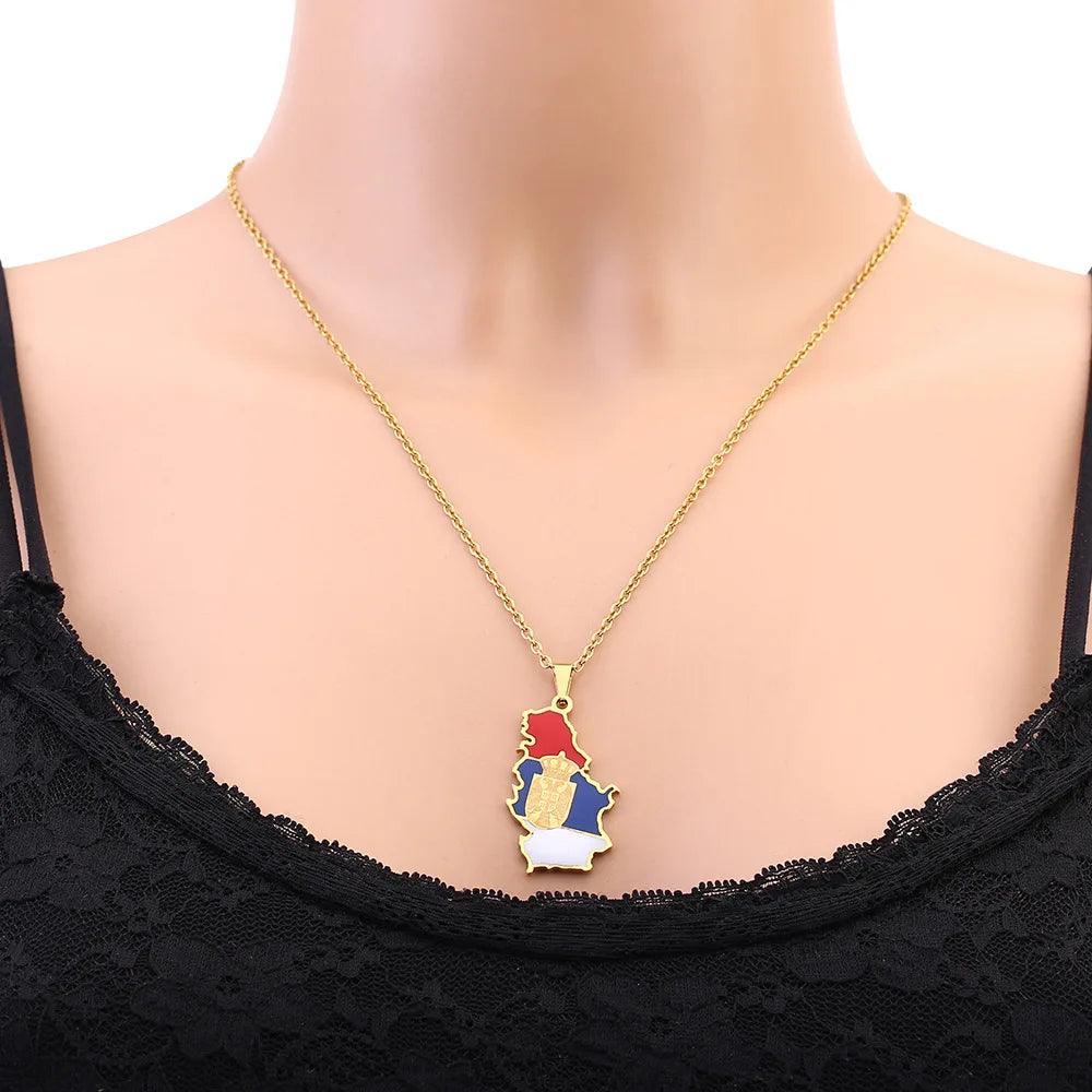 European Country/Flag Necklaces - Jewelled Me