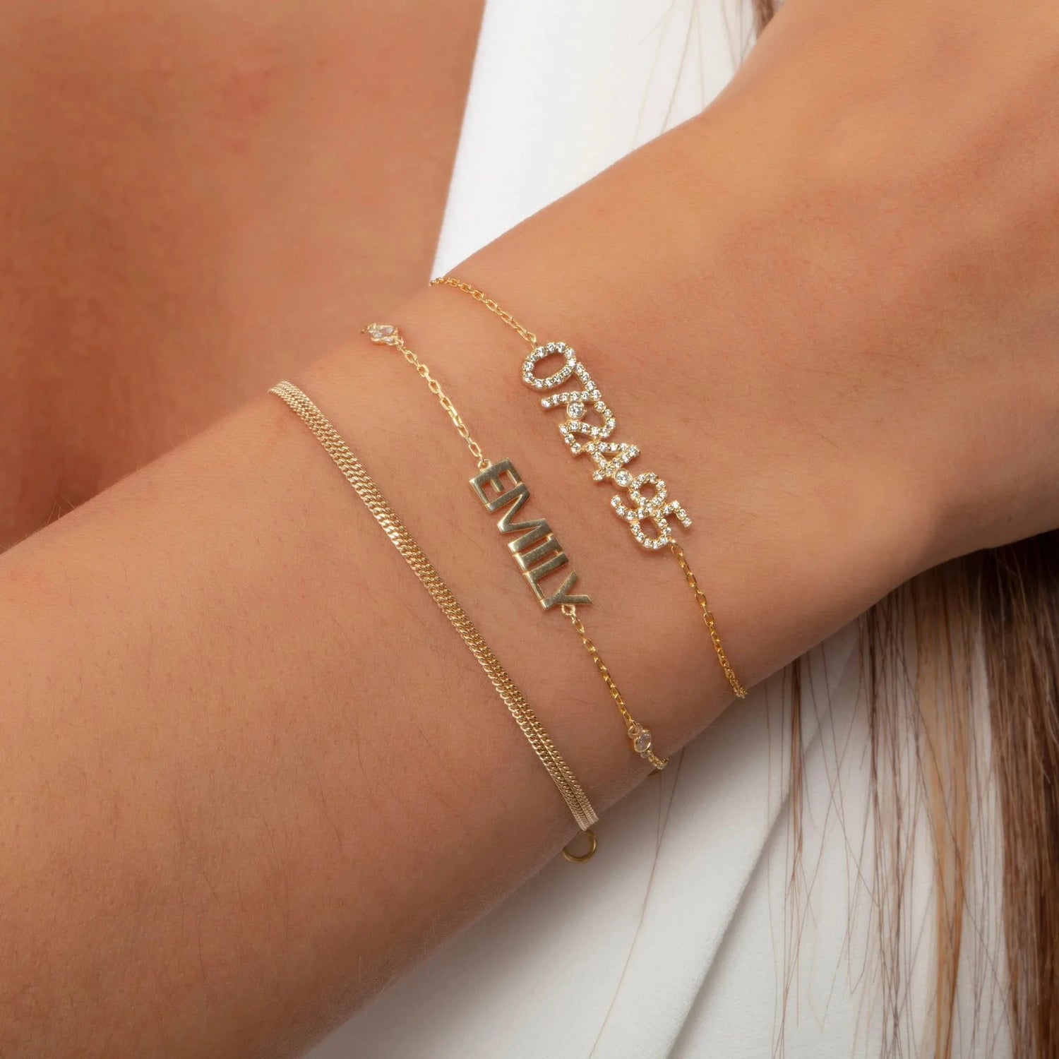 Pave Custom Date Bracelet - Jewelled Me