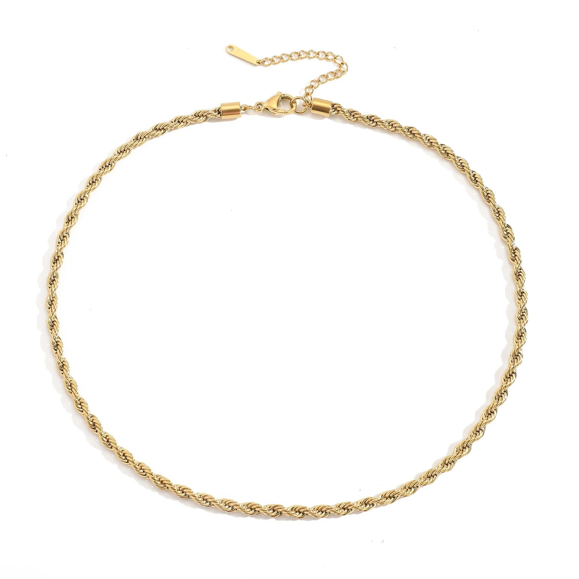 Ornate Rope Chain Necklace (14k Gold-Plated) - Jewelled Me