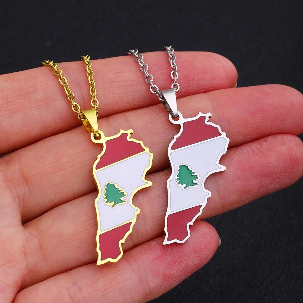 Middle Eastern Country/Flag Necklaces - Jewelled Me