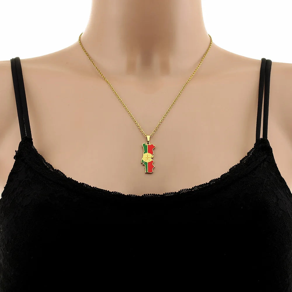 European Country/Flag Necklaces - Jewelled Me