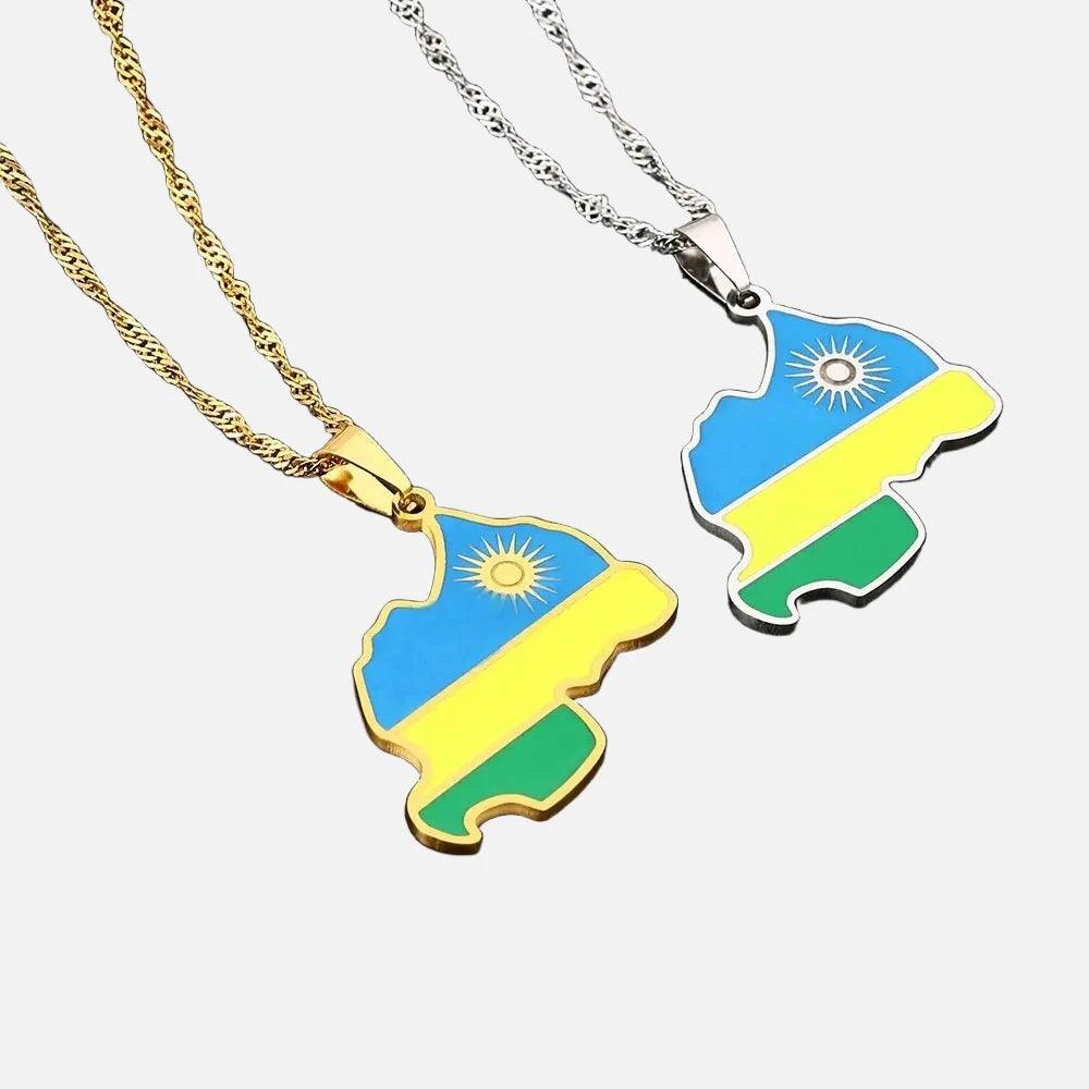 Africa Country/Flag Necklaces - Jewelled Me